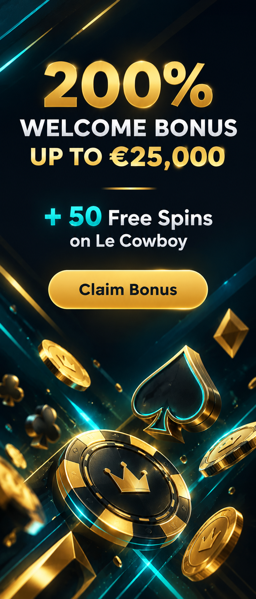 Vorschau der Affiliate-Landingpage für Lucky block casino